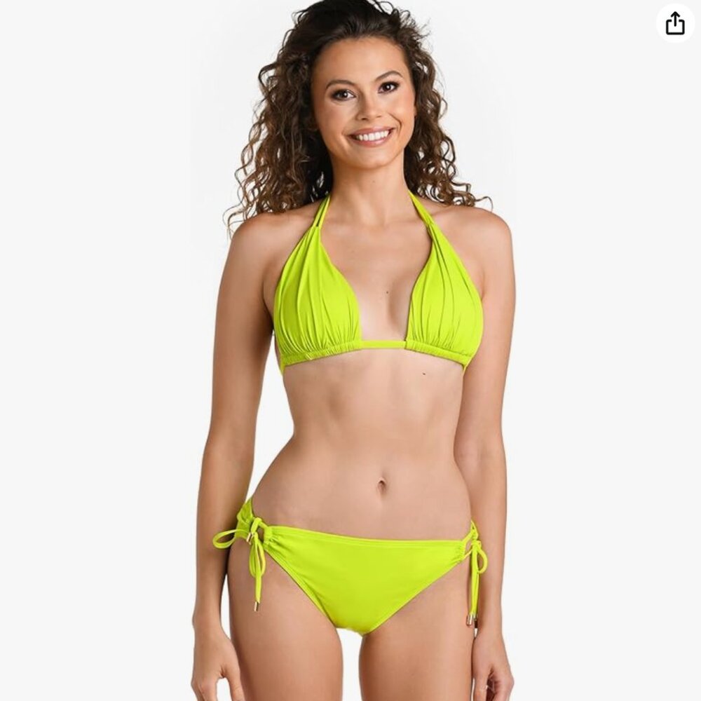 La Blanca Island Goddess Swimsuit in Bright Lime